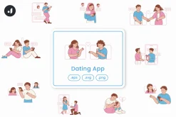 Dating App Illustration