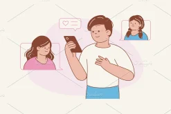 Dating App Illustration
