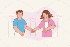 Dating App Illustration