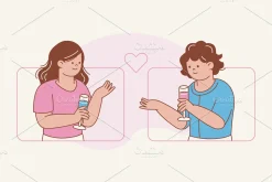 Dating App Illustration