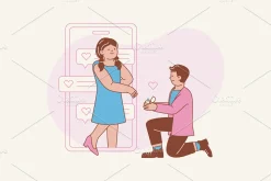 Dating App Illustration