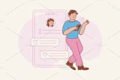 Dating App Illustration