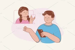 Dating App Illustration