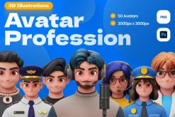 3D Avatar Profession Characters
