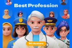 3D Avatar Profession Characters