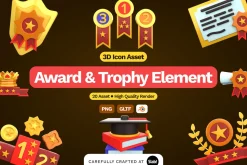 3D Award & Trophy Element