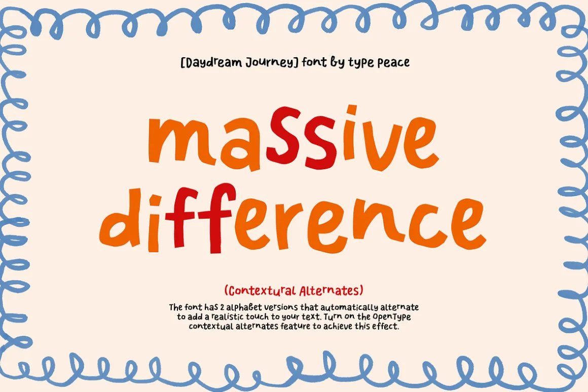 DAYDREAM JOURNEY | Handmade Font