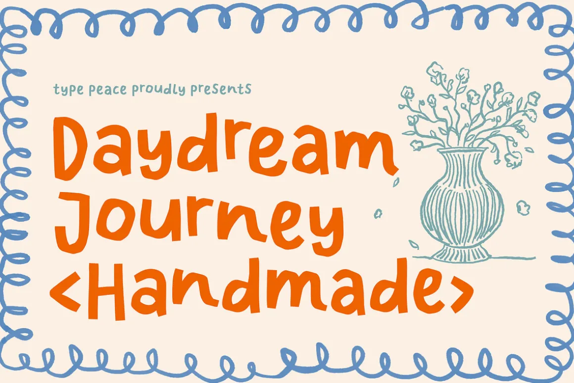 DAYDREAM JOURNEY | Handmade Font