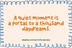 DAYDREAM JOURNEY | Handmade Font