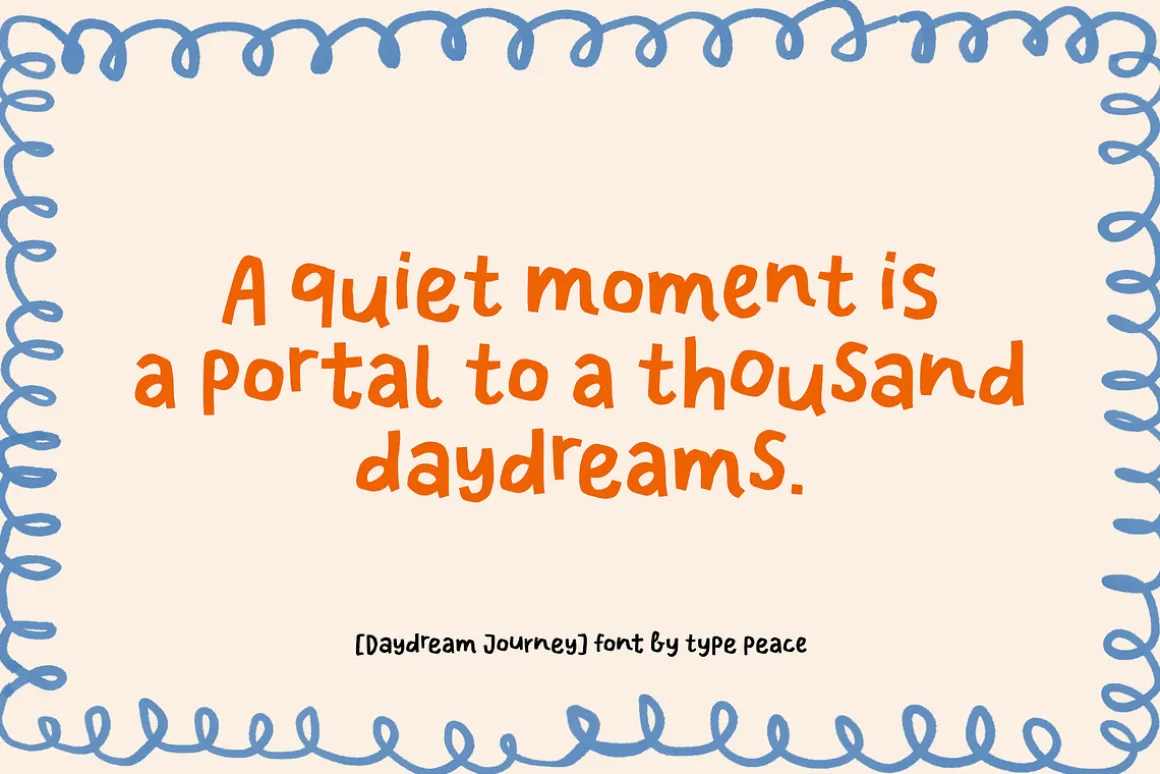 DAYDREAM JOURNEY | Handmade Font