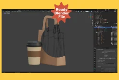 3D Café Props & Barista Assets