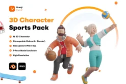 3D Character Sports Pack