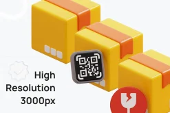 3D Delivery Icon Set for Web & App