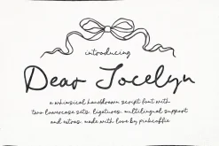 Dear Jocelyn | Handwritten Script