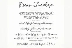 Dear Jocelyn | Handwritten Script