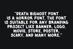 Death Bighost - Horror Font