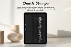 100 Death Procreate Stamps