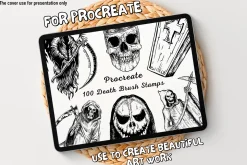 100 Death Procreate Stamps
