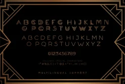 DECORÁ - Geometric Art Deco Font