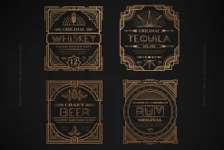 DECORÁ - Geometric Art Deco Font