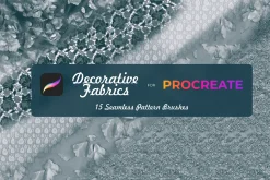 Decorative fabrics brushes Procreate