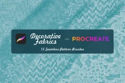 Decorative fabrics brushes Procreate
