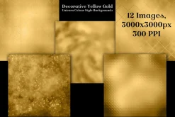 Decorative Yellow Gold Backgrounds