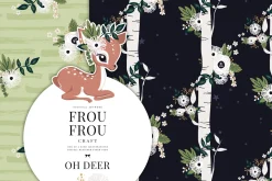 Deer Forest Floral Paper Pack