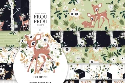 Deer Forest Floral Paper Pack