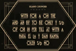 Delauney - Art Deco Font