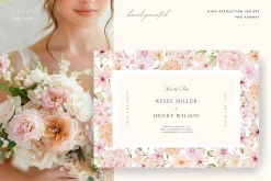 Delicate Pastel Watercolor Flowers