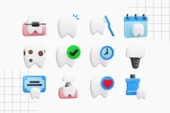 Dental Care 3D Icons