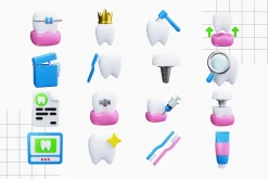 Dentist 3D Icons
