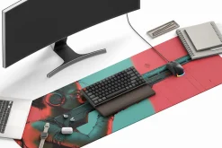 Desk mat mockup 6 PSD fully editable