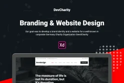 Dev Charity XD UI Template