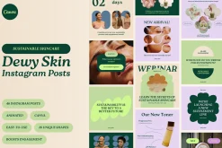 Dewy Skin Instagram Templates