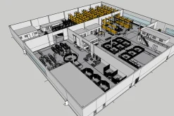 3D Factory Floor Model - Industrial
