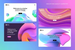 3D Gradient Abstract - 168 Shapes