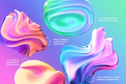3D Gradient Abstract - 168 Shapes