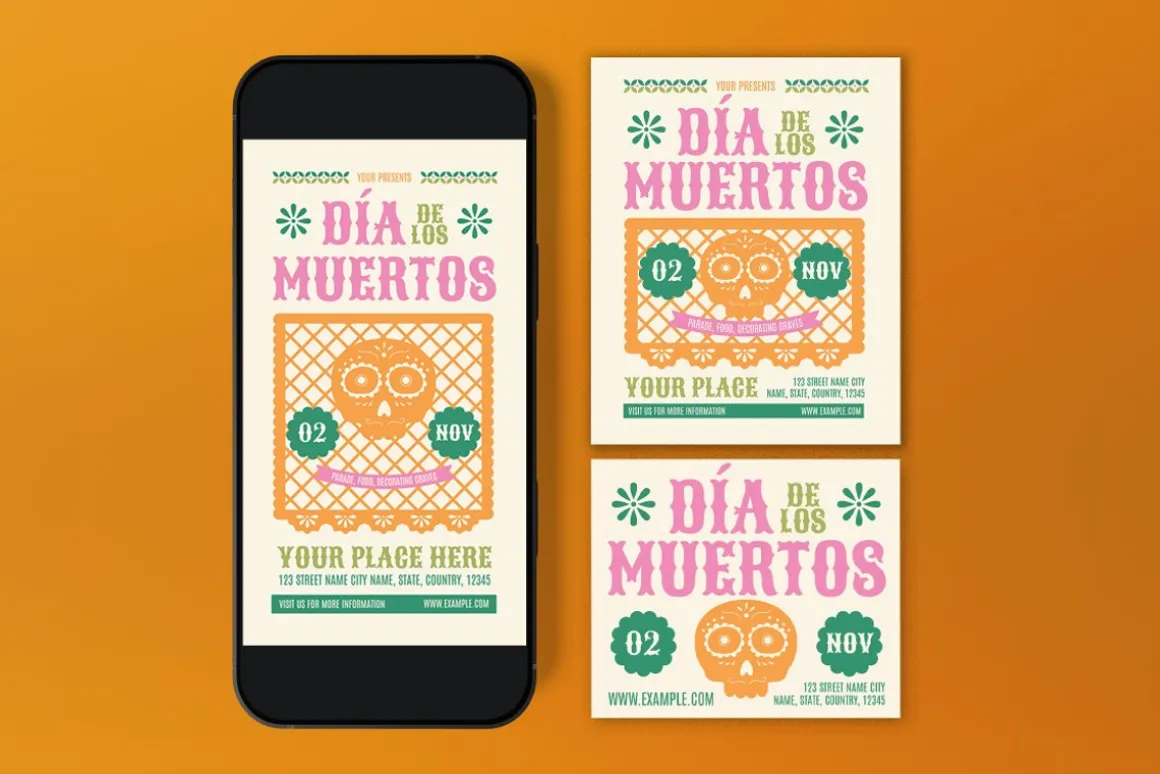 Dia De Los Muertos Flyer