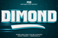 Diamond Luxury 3d Text Effect Style