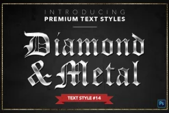 Diamond & Metal #1 - 15 Text Styles
