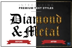 Diamond & Metal #1 - 15 Text Styles
