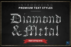 Diamond & Metal #1 - 15 Text Styles