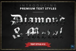 Diamond & Metal #1 - 15 Text Styles