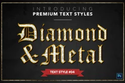 Diamond & Metal #1 - 15 Text Styles