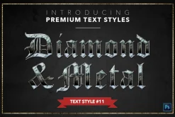 Diamond & Metal #1 - 15 Text Styles
