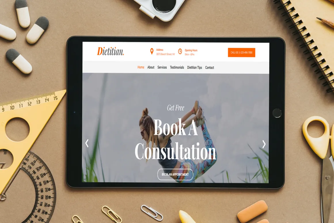 Diet WordPress Theme – Dietitian Pro