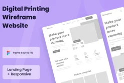 Digital Printing Wireframe Website