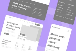 Digital Printing Wireframe Website